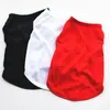 Vêtements pour chiens Couleur unie Blanc Noir Rouge Rose Chemises pour animaux de compagnie XS -XL Chiot Été Vêtements respirants GGA4690