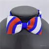 Independence Day Pet Tie Dog Tie Collar Bow Flower Tillbehör Dekoration Tillbehör Pure Color Cat Bowknot Slips T500724