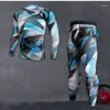 Running Sets Men Sport Compression T Shirt And Pants Suits Jogging Workout Set Male Gym Fitness Crossfit Sportswear Leggings