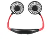 Foldable Neckband Fan Cooling with fragrance Neck cool for Camping Sport Tourism Cooler Portable LED Colorful