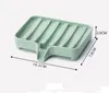 Svamphållare PP Vete Straw Storage Rack Drain Soap Box Tray Soapbox Tool SoapDish Plate Holders SN5497