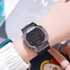 Armbandsur LED Digital Watch Men Women Classic Square Dial Ladies G armbandsur Sport Alarm Waterproof Relogio Feminino Clock5118554