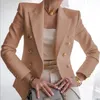 Abiti da donna Blazer Giacca sottile con intaglio autunnale Bianco Nero Moda donna Elegante giacca da lavoro a maniche lunghe con maniche lunghe Cappotto da donna da ufficio solido