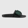 2022 Designers Slippers For Men Women Floral Slides Woman Flats Platform Sandals Rubber Brocade Gear Bottoms Flip Flops Striped Beach Causal