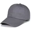 Puste panelu baseballowa 100% bawełniany tata kapelusz dla mężczyzn Kobiety Regulowane podstawowe czapki szary grozowy czarny biało beżowy czerwony Q07033420