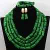 ￖrh￤ngen halsband gr￤dde vit afrikansk kostym smycken set sk￶nhet korall p￤rlor br￶llop f￶r kvinna cnr444