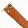 Умные ремешки для Apple Watch Band 7 6 4 3 Series iWatch 41 мм 45 мм 42 мм 38 мм Ремешки Модный дизайнер Золотой браслет с заклепками Цветок Роскошный кожаный браслет Ремешки для часов