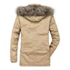 New Arrival Winter Mens Outerwear Thick Warm Wool Liner Fleece Warm Winter Jacket Men Windbreaker Mid-long Parka Coat Male L-3XL Y1103