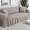 Waterdichte Solid Color Elastische Sofa Cover voor Woonkamer Gedrukt Plaid Stretch Sectional Slipcovers Sofa Couch Cover L Shape 201222