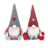 Holiday Gnome Handgjorda Svenska Tomte Jul Elf Decoration Table Ornament Tack Giving Day Presenter XBJK2109