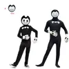 Çocuklar Cadılar Bayramı Kostümleri Anime Bendy Mürekkep Makineleri Cosplay Erkek Kız Bodysuit + Kanat Karikatür Disfraces Karnaval Parti Giyim G0925