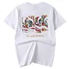 IEFB Spring Summer Fashion Printing Tops Chinese Style Pure Cotton Large Size Round Collar Short Sleeve T-shirts 9Y5864 210524