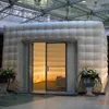 Openlucht Wit Draagbare Opblaasbare Vierkante Tent Marquee / Air Cube Tenten Bruiloft Photobeth Photo Booth voor Party of Trade Show