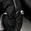 Kvinnor Casual PU Läder Black Coat Stand Collar Office Jacket Långärmad Varm Ladies Toppar Ytterkläder Vinter Höst 210515