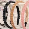 Модные аксессуары Кристалл волосы палочки Hoops Lady Black Hrinestone Оголовье Женские Девушки Головные уборы M3635