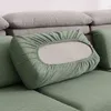 Jacquard Solid Color Sofa Seat Cover Stretch Elastic Cushion Protector Home Furniture Slipcover Couch 211116