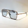 Männer Modell M Sechs Sonnenbrillen-Metall-Vintage-Mode-Art-Sonnenbrillen-Square rahmenlos UV 400-Objektiv mit Paket klassisch A47