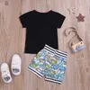 Zomer Kinderen Sets Casual Korte Mouw Print Cartoon T-shirt Dinosaur Shorts 2 stks Jongens Kleding 1-5T 210629