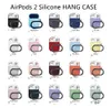 Custodia in silicone per Airpods 3 2021 Nuovo supporto per anello con moschettone portatile Design monopezzo Morbido auricolare protettivo per AirPods (3a generazione)