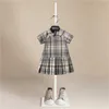 Новая мода бренд детские девочки платье летняя одежда с коротким рукавом детские платья для младенческого детского дня рождения одежда девушка носить платье q0716