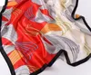 Foulard en soie florale de luxe imprimé dame châles et enveloppes doux Pashmina étole couverture de plage Ups 180*90Cm