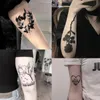 20 pcs borboleta preta rosa coração forma mulheres meninas sexy temporário tatuagem adesivos à prova d 'água falsificar tatoos braço braço braço arte