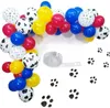 1set Paw Cow Balloons Arch Balloons Red Blue Yellow Globos Dog Ballons for Patrol Themed Baby Shower Kids Birthday Party Decor 211216