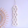 Perle en bois naturel guirlande pendentif décor créatif perles de corde de chanvre Style nordique décoration de la maison de pays articles d'ameublement faits à la main ZYY926