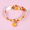 Cat Supplies Pet Fruit Bell Adjustable Safety Buckle Pineapple Strawberry Collar Cats and Dogs Accessories Necklace