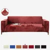 Okładki krzesełkowe Solid Color Pluszowe Stretch Slipcover do kanapy Elastyczne Sofa Salon Room Recliner Kolory Meble Pet Protector
