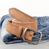 Bälten vintage 100% äkta läderbälte för män högkvalitativ naturlig kot mäns man rem jeans eller byxor