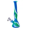 DHL 12" 30cm Tall Silicone Bong Colorful Hookah Shisha Water Pipe Portable