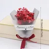 DHL مصغرة عيد الحب عيد هدية مجففة زهرة اصطناعية مزيفة الجبسوفيلا باقة الإبداعية الأبدية الجبسوفيلا باقة الصابون زهرة