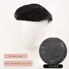 Parrucche sintetiche DIFEI Natural Black 40-46g Parrucca di ricambio con 3 clip tagliate sulla testa dell'uomo chiuse