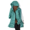 7XL grande taille longue doudoune femmes hiver Ultra léger avec manteau à capuche femme gros manteaux 211013