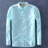 Schinteon Men Spring Summer Cotton Linen Shirt Slim Square Collar Comfortable Undershirt Male Plus Size 210809