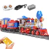 Mold King 12004 Winter Holiday Train Building Blocks APP Control Station Kompatybilny model 71044 Cegły Edukacja Dzieci Prezenty świąteczne Urodziny Zabawki dla dzieci