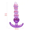 Yutong 3 dimensioni adulti plug anale con gioielli erotici colorati perline in acciaio inossidabile stimolatore di cristallo natura giocattoli dildo6568371