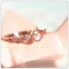 Small Pool-Natural Glass Body Blue Moonstone Pink Crystal 925 Sterling Silver Rose Gold Plated Fine Ring Light Jewelry Gift