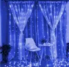 3 * 3m 6 * 3m cortina da corda luz 220v 110v Fada sincelo luzes para a festa de casamento Cortinas Jardim Deco