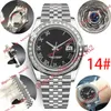 Rektangulär diamant herrklocka romerska siffror Mechanica automatisk 41mm yster armband Rostfritt stål bezel vattentät sport Stil Klassiska guld armbandsur