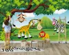 Beibehang personnalisé 3D papier peint belle forêt originale animal chambre d'enfant fond peinture murale papiers peints décor à la maison 210722