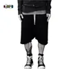 Highstreet Yaz Erkek Bırak Crotch Şort Baggy Gevşek İpli Hip Hop Siyah Kentsel Giysiler Joggers Harem Pantolon Erkek 210720