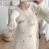 Autumn Winter Women Knitted Long Sleeve Sexy Bodycon Mermaid White Thick Warm Sweater Dress 210415