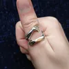 2021 Romantique Amour Câlin Sculpté Bagues À La Main Amour Créatif Pour Toujours Doigt Ouvert Bague À Main Réglable Pour Femmes Hommes Couple Bijoux De Mode