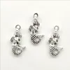 Lot 100 pièces sirène sirène tibétaine argent breloques pendentifs pour la fabrication de bijoux boucle d'oreille collier Bracelet porte-clés accessoires 22*12mm DH056