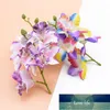 Декоративные цветы венки 4 цветок / расслоение пластиковые Phalaenopsis свадебные вазы для домашнего декора искусственные продукты домохозяйства заводской цена экспертов