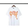 Été 2022 Marque de mode Revenge Avenger Flame Print Hip Hop T-shirt à manches courtes pour hommes et femmes