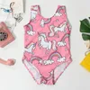 Cactus Print Baby Girl Swimsuit One-Piece Ruffle Children Swimwear 3-8 Years Cute Kids Girl Bathing Suit Child Summer Beach Wear 944 Z2