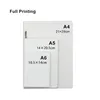 Sublimation Blanks Notepads A4 A5 A6 White Journal Notebooks PU Leather Covered Heat Transfer Printing Note Books with Inner Papers Adhesive